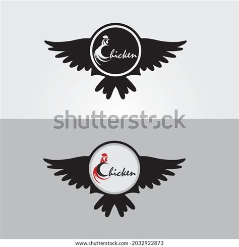 Vector Illustration Image Chicken Wings Logo Stock Vector (Royalty Free ...