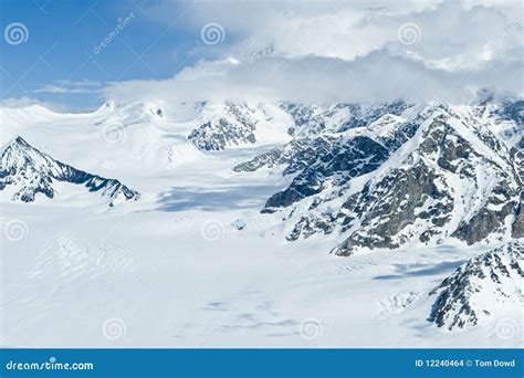 Mount McKinley in winter stock photo. Image of mountains - 12240464