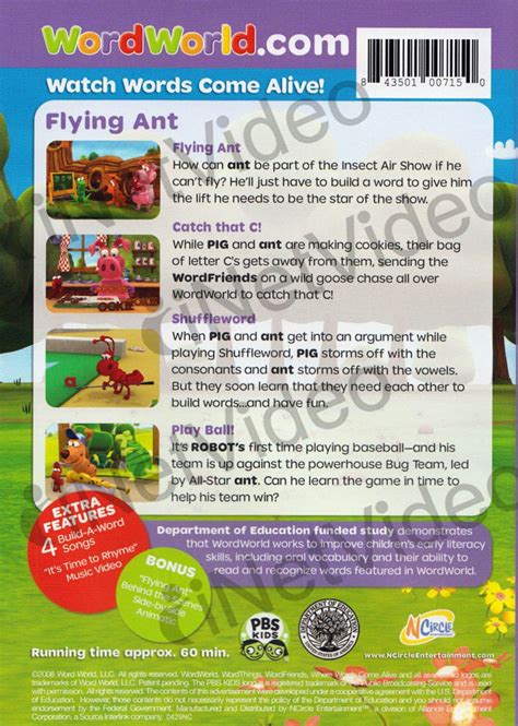 WordWorld: Flying Ant on DVD Movie