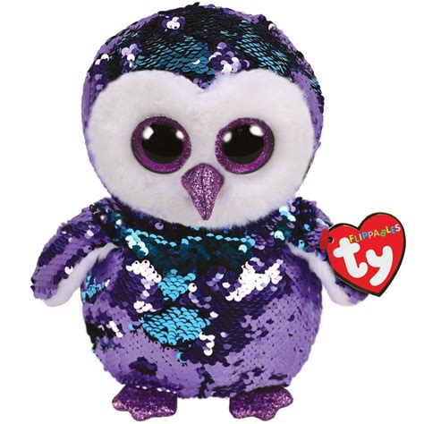 Find the Ty Flippables™ Moonlight Purple Sequin Owl, Medium at Michaels