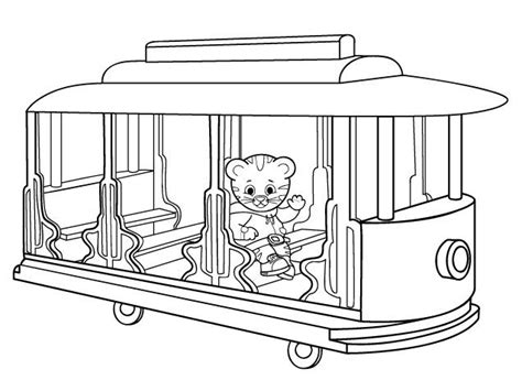 Daniel Tiger Trolley Coloring Page - Brandon Russell's Coloring Pages