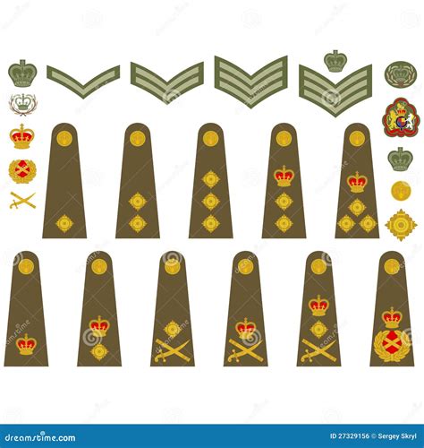 British Army insignia stock vector. Illustration of background - 27329156