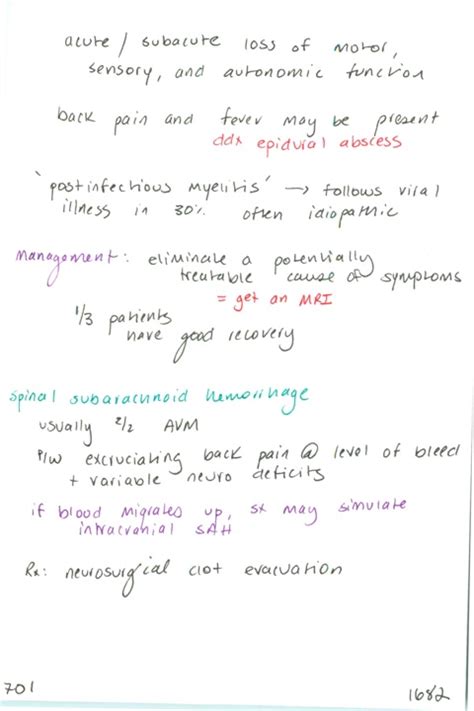 Transverse Myelitis Causes - The Differential Diagnosis Of Longitudinally Extensive Transverse ...