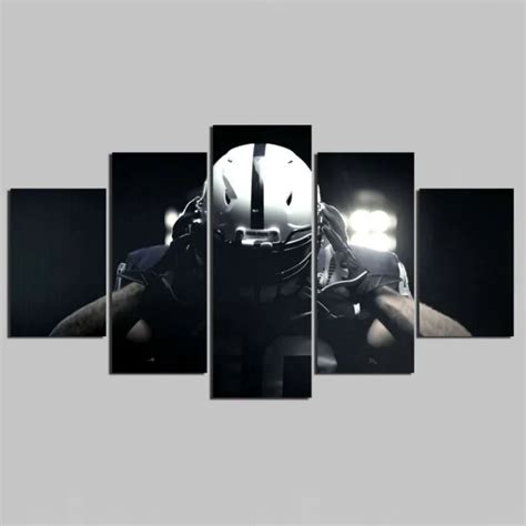 HD Print 5pcs sport football canvas wall art Painting modern home decor ...