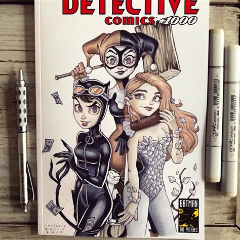 Gotham City Sirens Sketch Cover by ChrissieZullo on DeviantArt