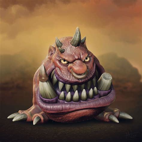 Squig - Art by Anthony Watts - 40K Gallery