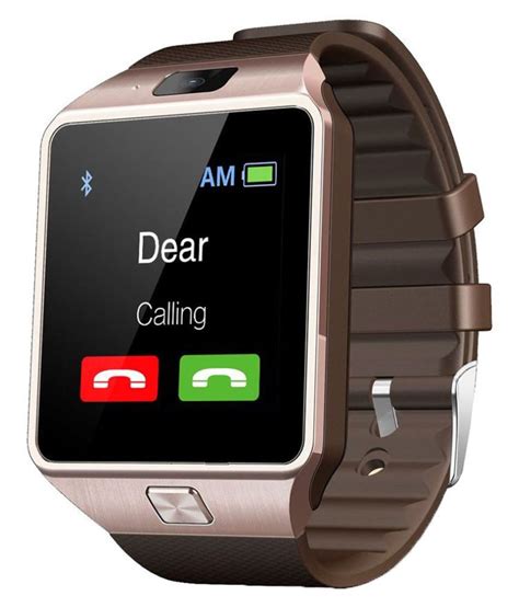 JM Digital Smart Watch (Brown) with Call Function Price in India: Buy ...