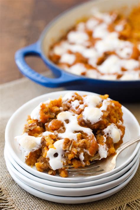 Yam Casserole - Holiday Sweet Potato Casserole with Marshmallows ...