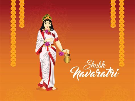 Vector illustration of goddess for happy navratri 6952123 Vector Art at Vecteezy