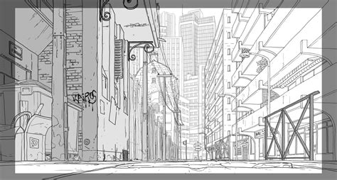 Drawing Scenery, Background Drawing, City Background, Animation ...