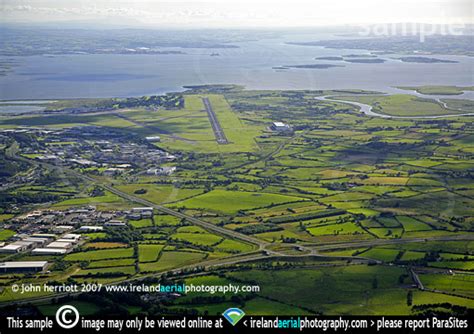 Aerial photo of Shannon Airport. Ireland's longest runway - long enough even for a Space Shuttle ...