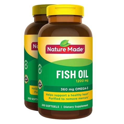 Buy Nature Made Fish Oil 1200 mg., 400 Softgels Online at Lowest Price in Ubuy Nepal. 126094277