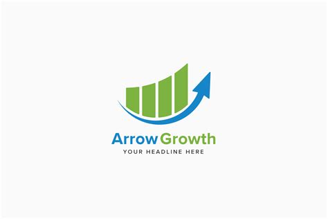 Arrow Growth Logo Template ~ Logo Templates ~ Creative Market