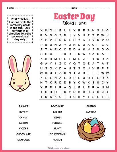 Easter Word Search