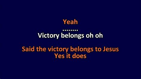 Todd Dulaney - Victory Belongs To Jesus - Karaoke Instrumental Lyrics ...