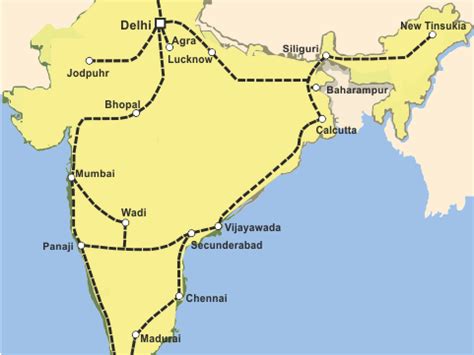 railway map | India Trains