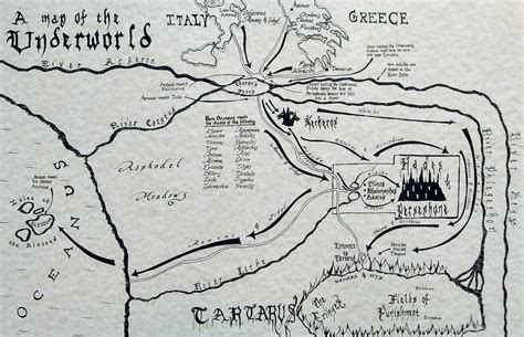 Map Of The Underworld Greek Mythology