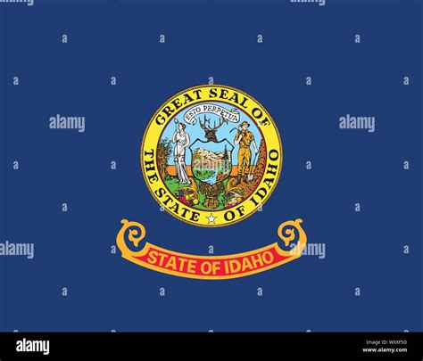 Flag of the USA State of Idaho, vector Stock Vector Image & Art - Alamy