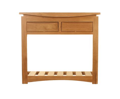 Solid Oak Console Table 2 Drawers [Roscoe] | Cheap-Furniture