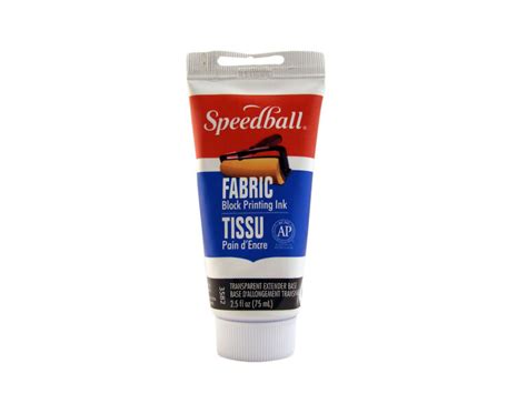 2.5oz Extender Fabric Block Printing Ink by Speedball - Raw Materials Art Supplies