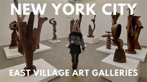 New York City: Visiting East Village art galleries - YouTube