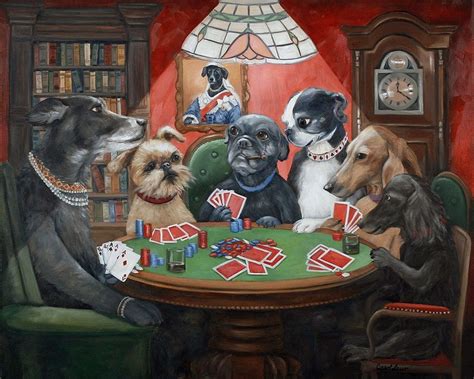 Dogs Playing Poker Canvas Prints Dogs Playing Cards Game - Etsy in 2022 ...