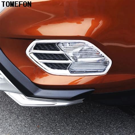 TOMEFON Car Exterior Styling Accessories 2Pcs For Ford Kuga Escape 2017 ABS Chrome Front Fog ...