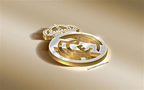 Download wallpapers Real Madrid CF, Spanish football club, golden ...