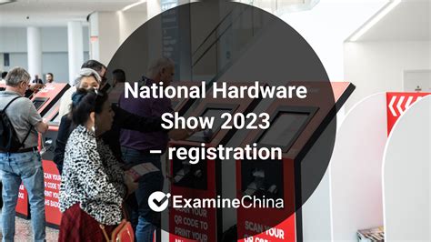 How to register for National Hardware Show 2023