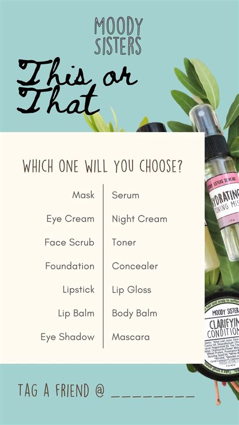 This or That Skincare Game | Fun Instagram Story Game Template | Blue This or That Skin Game in ...