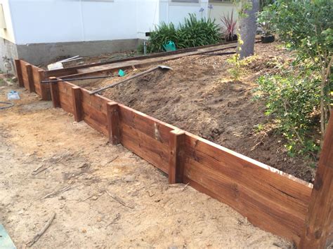 DIY Timber Retaining Wall | Garden Retaining Wall