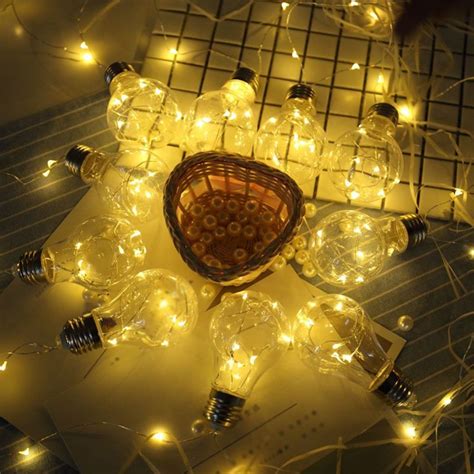 Clear Decorative LED Fairy String Lamp Battery Operated String Lights ...