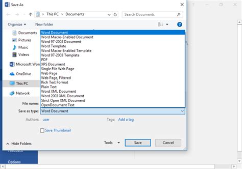 Saving Files | Microsoft Word