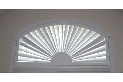 Arched Sunburst Poly Shutters from Direct Buy Blinds