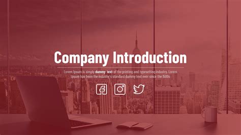 Company Introduction PPT Template And Google Slides