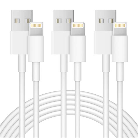 iPhone Charger Lightning Cable-Apple MFi Certified-USB Cable 3-Pack ...