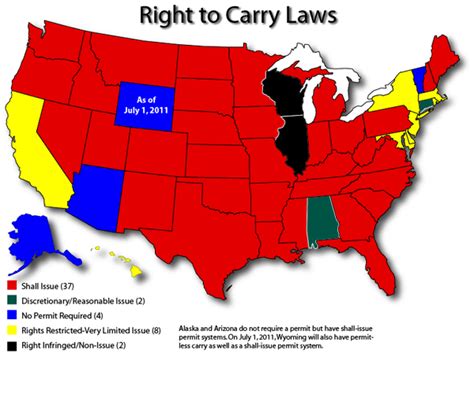 Right To Carry States Map