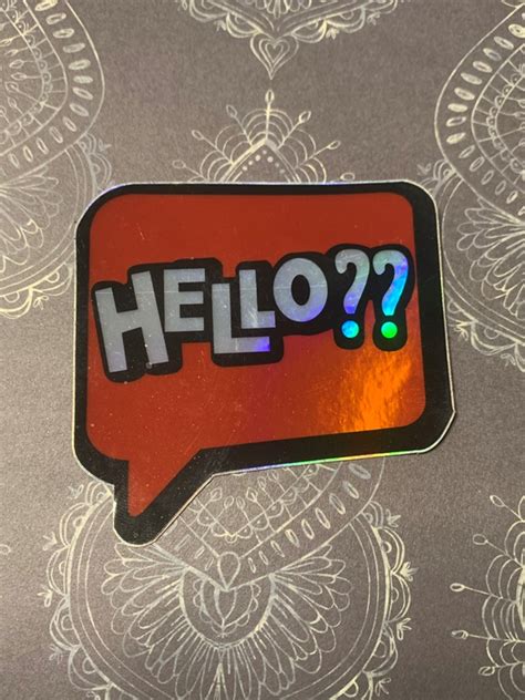 Hello? Sticker - Glitter's Ko-fi Shop - Ko-fi ️ Where creators get ...