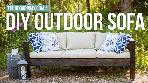 How to Make a DIY Outdoor Sofa | Vlogust Day 21 | The DIY Mommy - YouTube