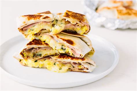 Ham, Egg, and Cheese Breakfast Quesadilla - Recipes List