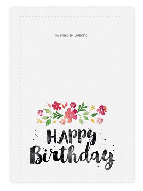 Printable Birthday Card For Her / Happy birthday card / Cute birthday ...