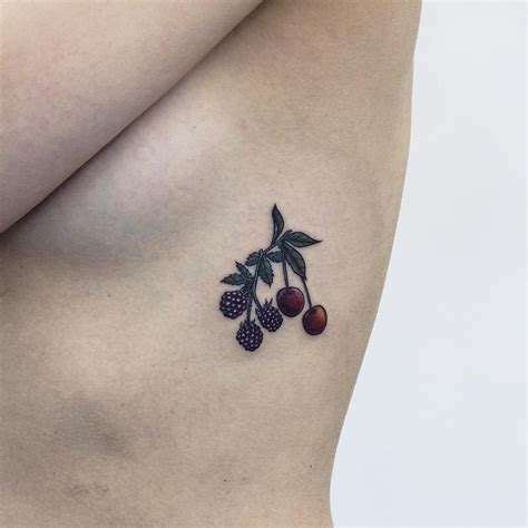 Black cherry tattoo - Tattoogrid.net