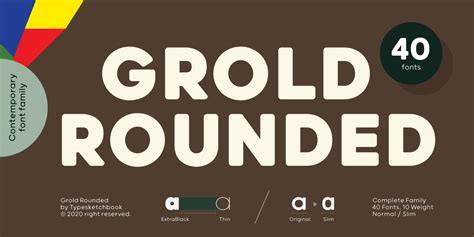 Grold Rounded: download for free and install for your website or Photoshop.