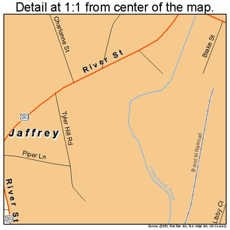 Jaffrey New Hampshire Street Map 3338420