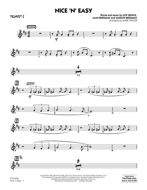 Nice 'n' Easy - Trumpet 2 (Jazz Ensemble) - Print Sheet Music Now