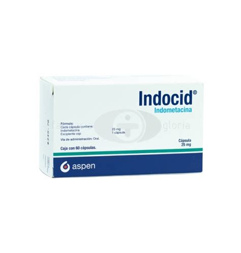 INDOCID 25 MG CON 60 CÁPSULAS