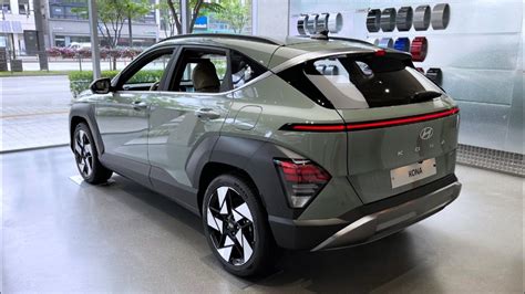 2024 HYUNDAI Kona Limited 'Mirage Green / Beige' Walkaround Review (4K) - YouTube