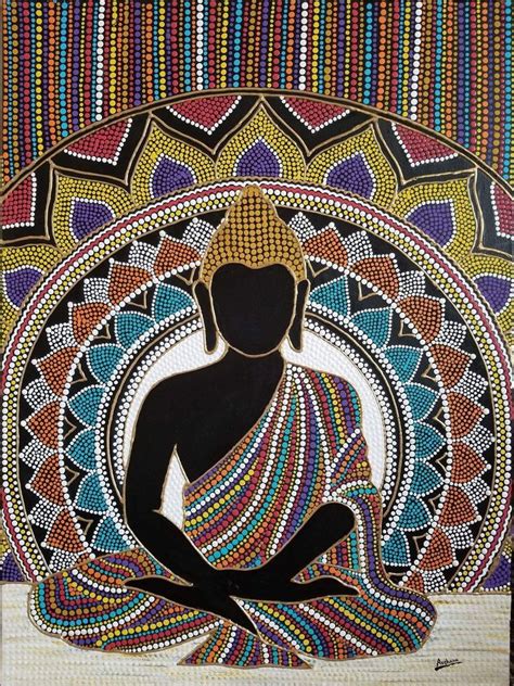 Buddha Mandala Dot Painting | Etsy in 2020 | Buddha art painting ...