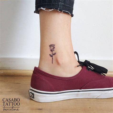 Rose Tattoo Ankle