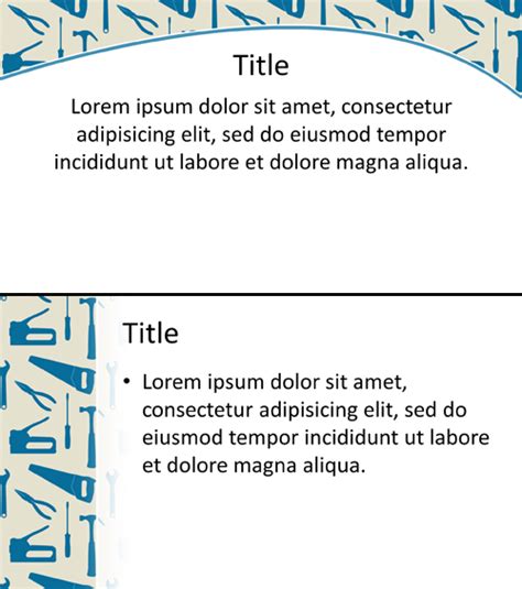 Construction Tools PowerPoint Background - Background Labs